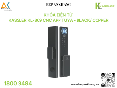 Khóa điện tử Kassler KL-809 CNC App Tuya - Black/ Copper